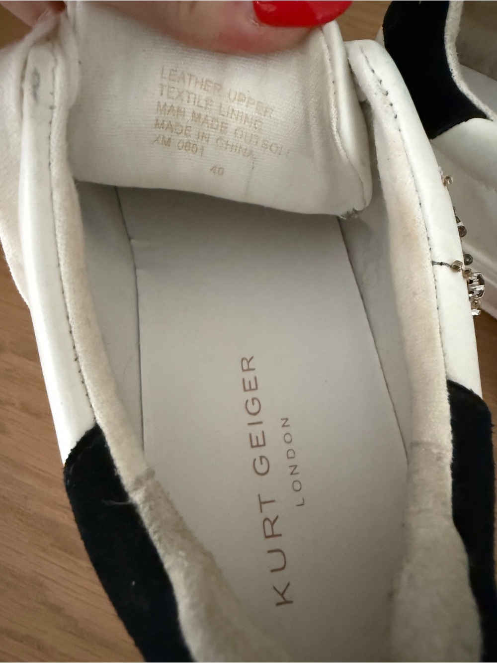 Kurt Geiger Laney Eye embellished platform sneaker Sz 40 - Picture 5 of 8